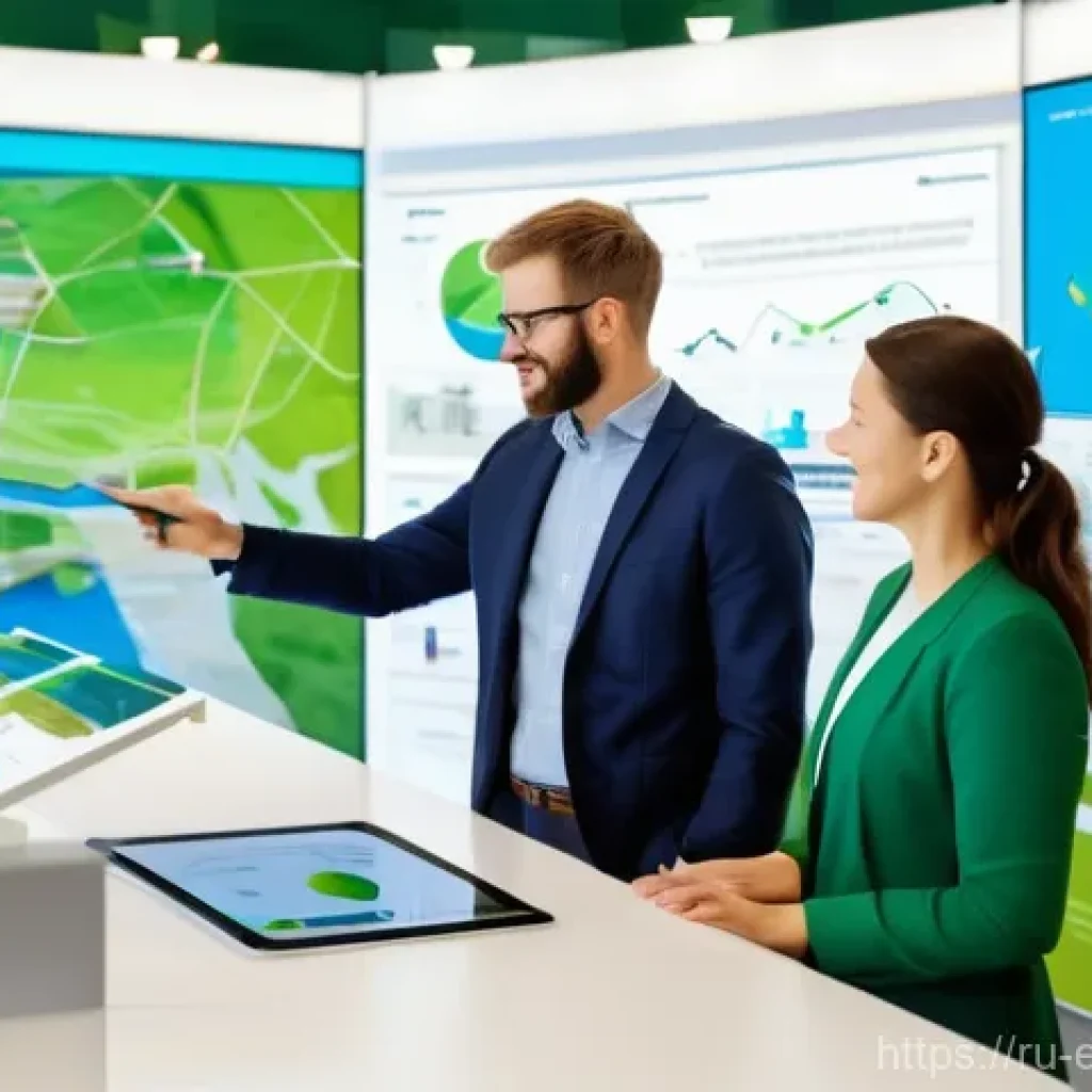 환경보호 전문가의 고객 중심 업무 사례 - Strategic Eco-Partnership in a Modern Office**
A vibrant, well-lit image of a diverse team (men and...